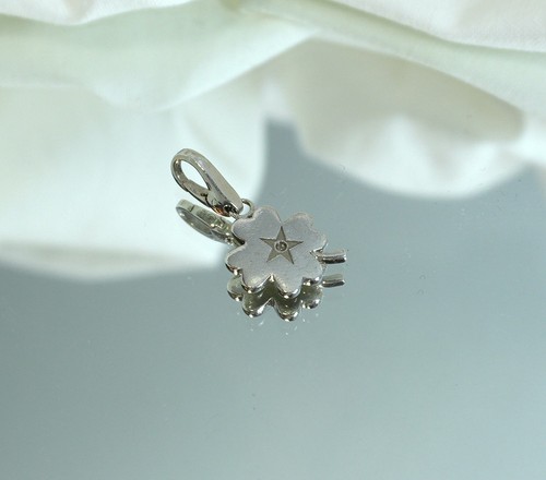 Kleeblatt charm 925 silber - 925,